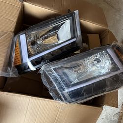 LED DRL Headlight Assembly, Fit 09-18 Dodge Ram 1500/10-18 Ram 2500 / 3500 / 4500 / 5500