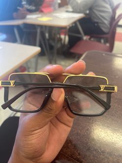 Louis Vuitton Black and Gold Sunglasses