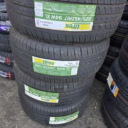 225/45R17 SET OF 4 NE WHITH INSTALLATION AND BALANCING