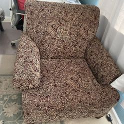 Free Paisley Couch And Ottoman 