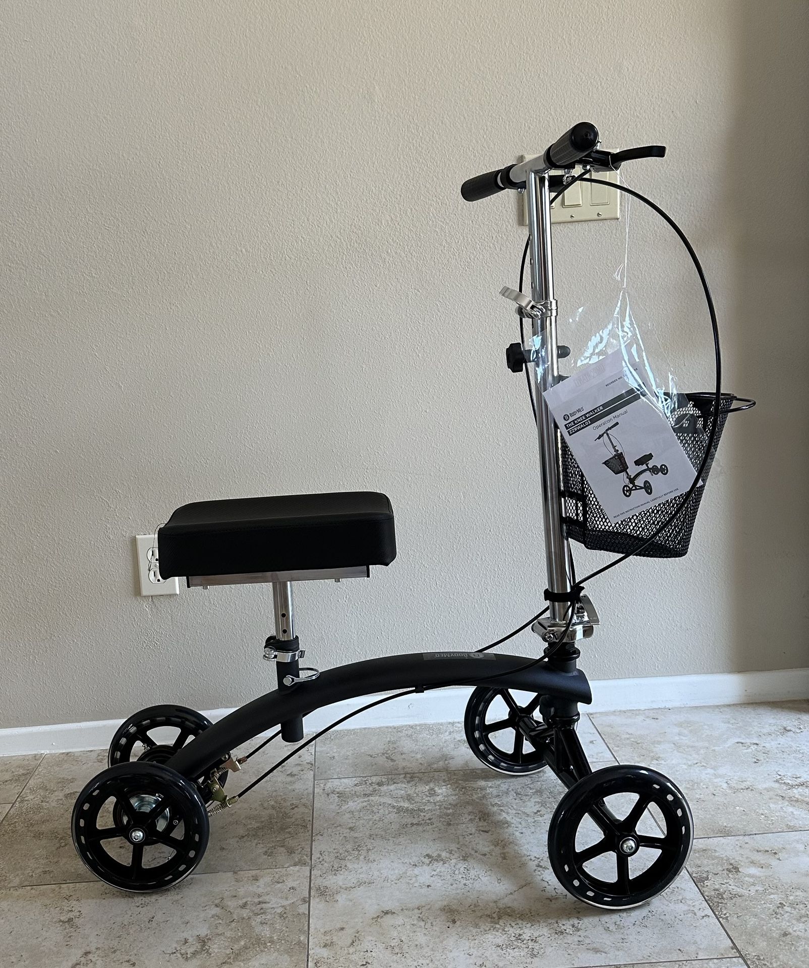BodyMed Heavy Duty Knee Walker Scooter, New, Never Used