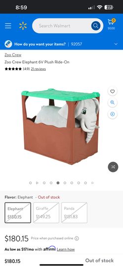 Electric Elephant Ride On 