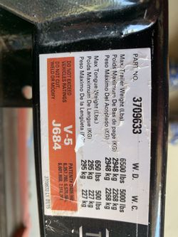 Reese Adjustable trailer hitch.