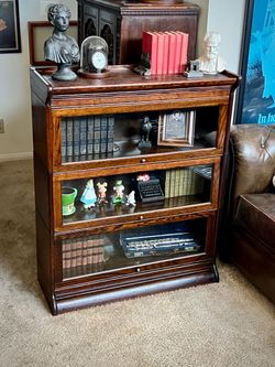 Antique Lundstrom Barrister Bookcase