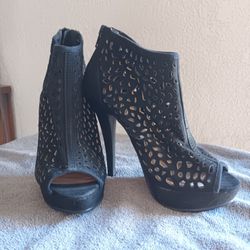 Black Heeled Booties