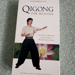 Qigong for healing VHS tape featuring instructors, Francisco Garri & Daisy, Lee Garripoli