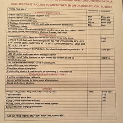Moving Sale  Must Sell By 6/25