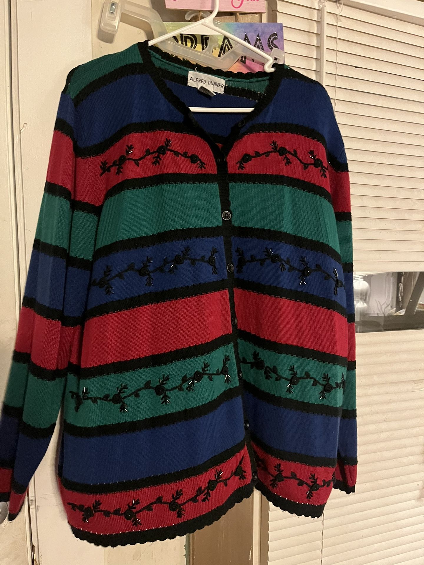 Alfred Dunner Brand Women's Multicolor Sweater Sz. 2X