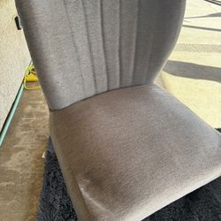 Two Gray Accent Chairs