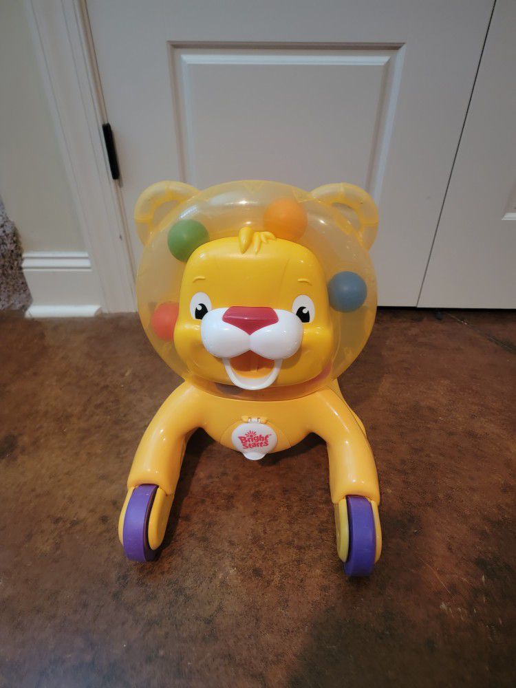 Bright Starts Lion Ride-on Or Push Toy