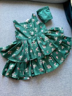 Janie and Jack Floral Kids Dress Size 12 - 18 Months