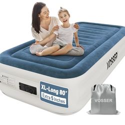  Vosser Twin Air Mattress With Bed Sheet Set