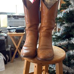 Justin Cowboy Boots All Leather Plus Soles. Size 11D