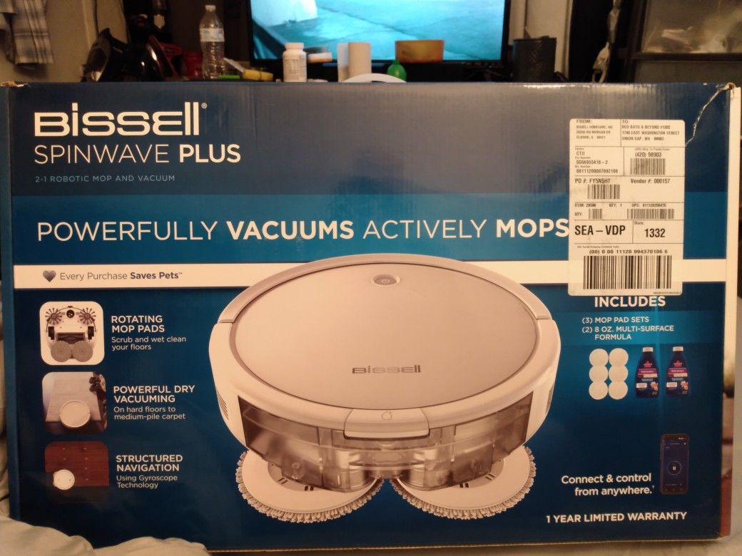 $300 Bissell Spinwave Plus Vacuum And Mop