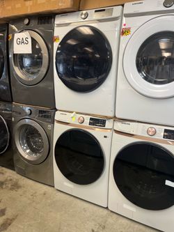 Samsung new washer 5.0 cu Ft and used dryer gas