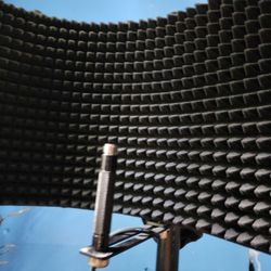 ProX heavy duty mic stand and isolation shield
