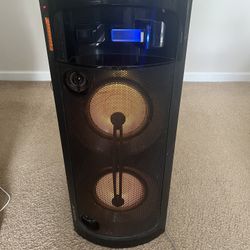 Sony RDH-GTK33iP Professional Karaoke DJ IPhone Compatible Speaker AUX No Bluetooth LED 420 Watts $280 MSRP  Works great with very loud sound and grea