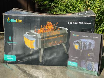 New BioLite FirePit with Solar Charging Carry Case