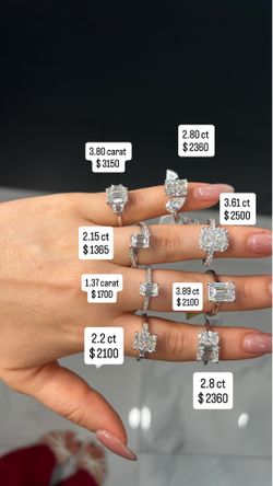 Lab diamond engagement ring