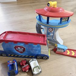 Paw Patrol Lookout Tower & Truck Playset – Like New