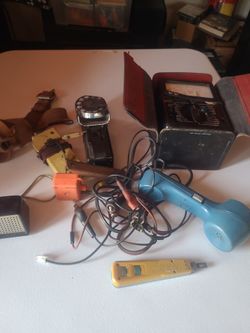 Vintage linesman pacific bell  tools
