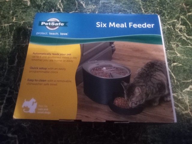 Six Meal Feeder Pet safe Brand New
