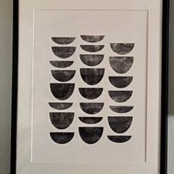 Framed Black and White Art Print 23 x 23