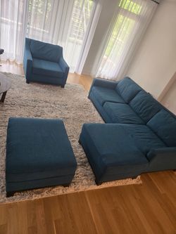 MOVING SALE!!! Macys Sectional with Ottoman and Chair