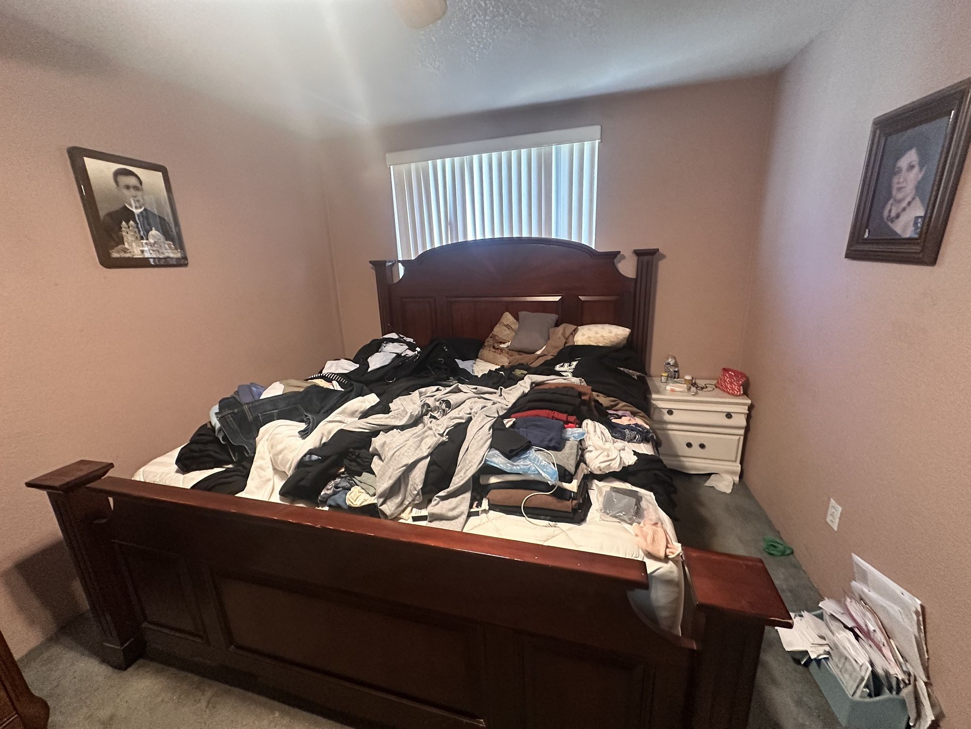 Oak Bed frame For California King 