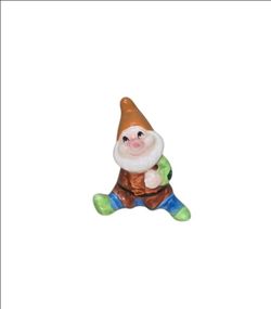 Vintage Walt Disney HappySnow White & The Seven Dwarfs Porcelain Figurine 2½"