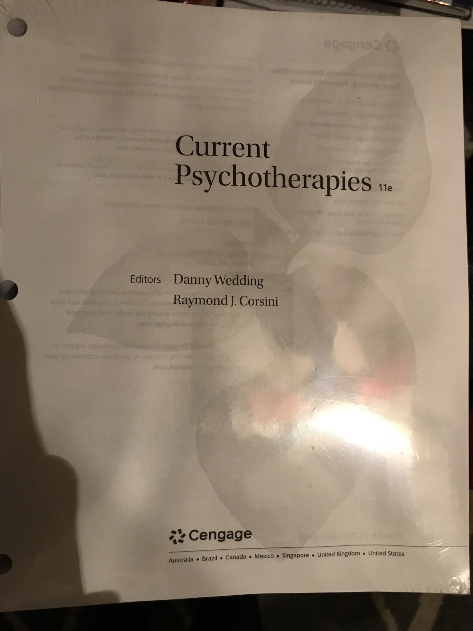 Current Psychotherapies