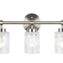 ALICE HOUSE 35-Inch Vanity Lights for Bathroom, Brushed Nickel