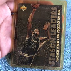 Shaquille O'Neal Rookie of the Year Card