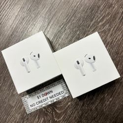 Apple AirPods 4 Bluetooth Headphones New - Only $1 Today Pay The Rest Later! 