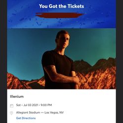 ILLENIUM: TRILOGY [LAS VEGAS]  TICKETS, PAIR OF 2