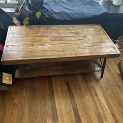 Dining table with bench seat, two night stands 20$