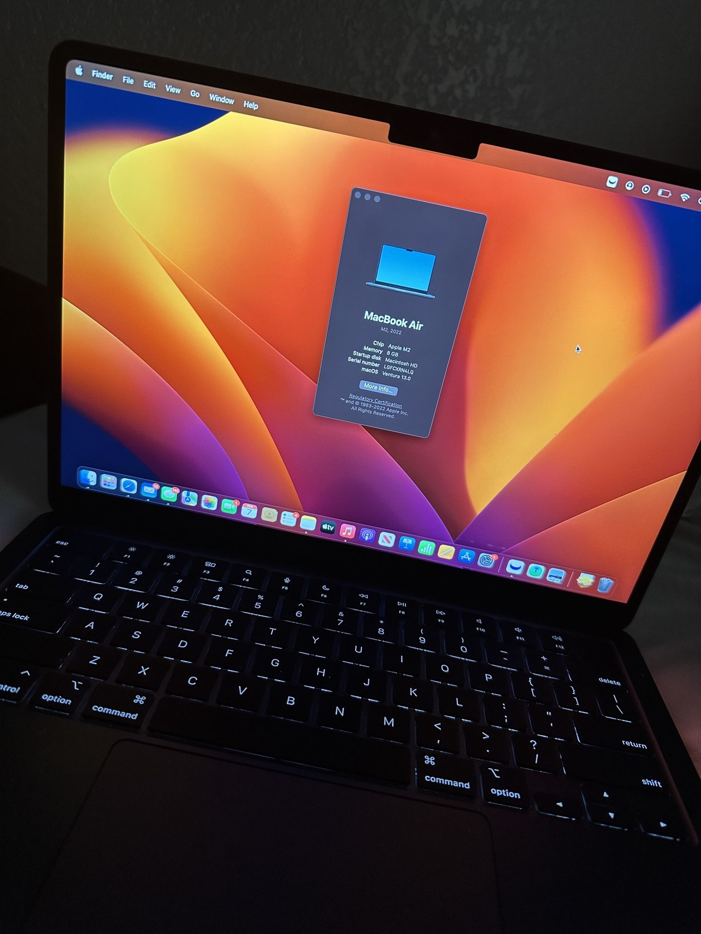 13-inch MacBook Air M2 - Midnight