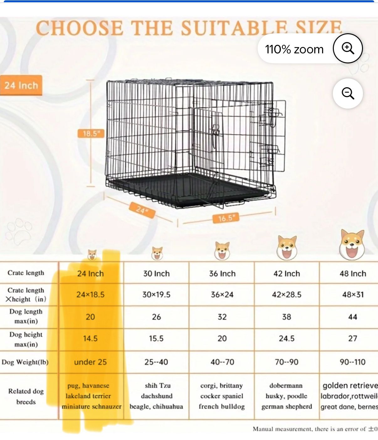 Small Dog crate, Barely used