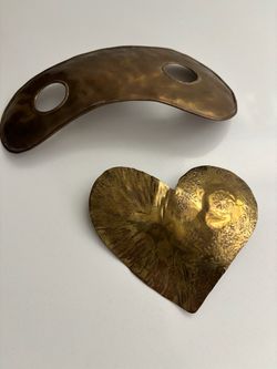Brass Metal Decorative Pieces Set of 2