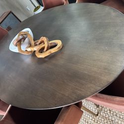 Restoration Hardware Aero Oval Dining Table & 6 Chairs