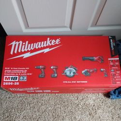 Brand New M18 Milwaukee 6 Piece Set