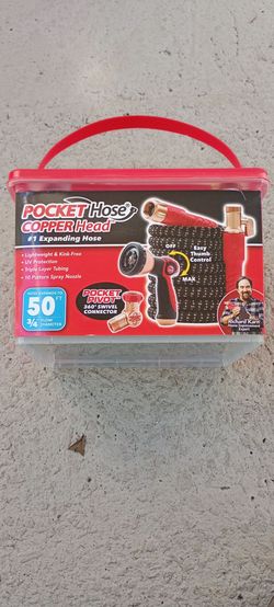 Pocket Hose Copper Head 50 ft Expanding Hose