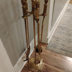Fireplace Vtg Tool Brass
