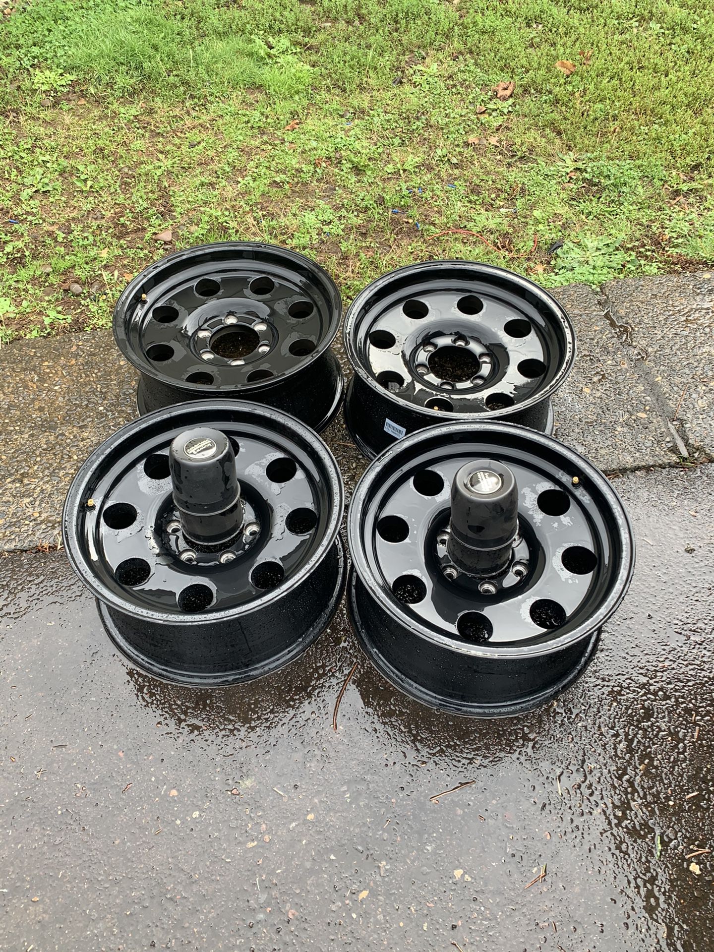 17” Chevy black (rims) wheels