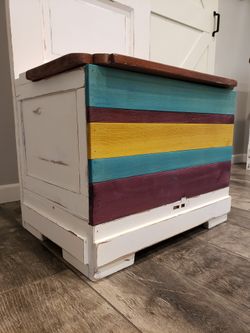 Farmhouse Hall Tree Bench with Storage