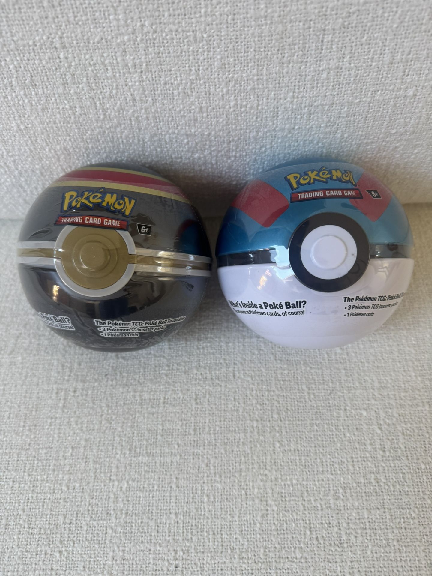 Brand New Sealed Pokemon TCG Poke Ball Tins Booster Packs