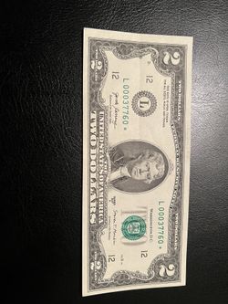 $2 Billete Con Estrella