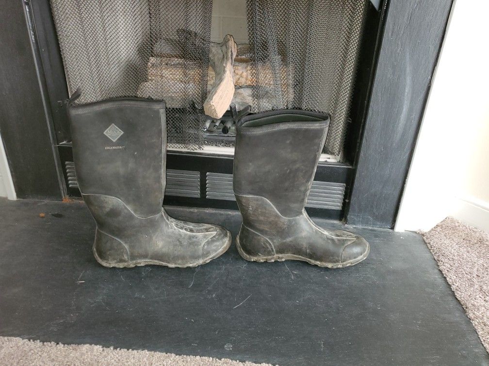 Muck Edgewater Boots Size 13 Used Construction Hunting Fishing Chore 