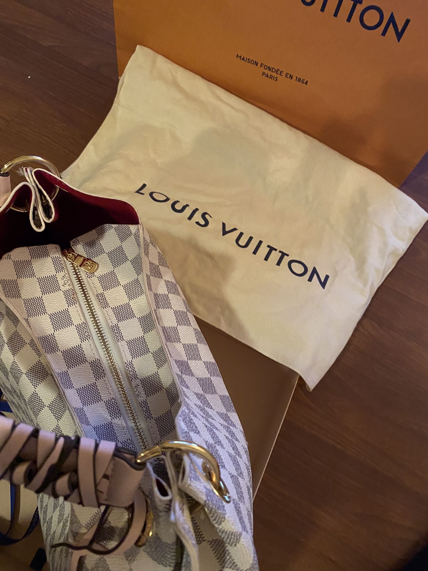 Louis Vuitton Damier Azur Braided Handle for Sale in Hialeah Gardens, FL -  OfferUp