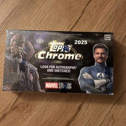 2025 Topps Marvel Studios Chrome® - Hobby Box